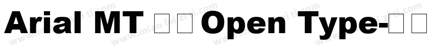 Arial MT 粗体Open Type字体转换